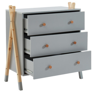 <strong>Contemporary</strong> Chest of <strong>Drawer</strong> Grey Chest of <strong>Drawers</strong> Melamine Chest of <strong>Drawers</strong> - Product Image 5