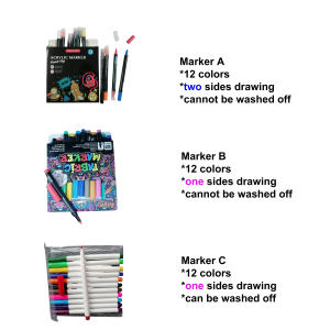 Piyama Anak Siap Kirim dengan Spidol, Set Piyama DIY untuk Anak Perempuan dan Laki-laki - Product Image 2