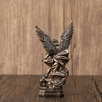 Statue de Saint Michel Archange peinte à la main de 13 cm, figurine religieuse catholique en résine, décoration de Noël, de Thanksgiving, de la maison et de l'église