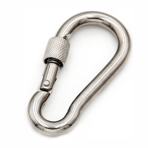 Heavy Duty Locking Carabiner Wholesale 304 Stainless Steel Snap Hook With Screw