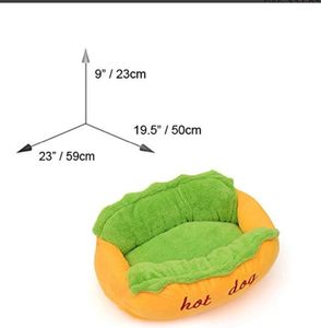 Cuccia <span class=keywords><strong>per</strong></span> Cani Ecologica a Forma di Hot Dog - Morbido <span class=keywords><strong>Tappetino</strong></span> Rimovibile e Lavabile <span class=keywords><strong>per</strong></span> Cani di Piccola Taglia - Product Image 6
