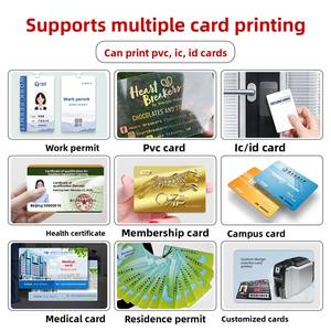 Imprimante de cartes <span class=keywords><strong>d</strong></span>'<span class=keywords><strong>identité</strong></span> en PVC Dearcard P325E, imprimante de cartes à puce RFID NFC IC, machine à badges à lamination automatique pour les bureaux de membres - Product Image 5