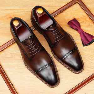 Chaussures en cuir décontractées pour hommes, sur mesure, de haute qualité, à la mode, en fibres ultra-fines - Product Image 6