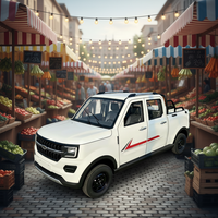 Vente flash Camionnette électrique mini certifiée CEE 72v 4kw électrique à quatre roues en tissu AC automatique camionnette à benne basculante manuelle au plomb-acide 2600