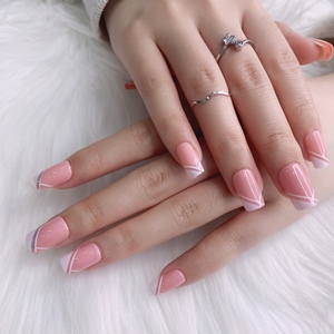 TSZS-<span class=keywords><strong>uñas</strong></span> postizas <span class=keywords><strong>cuadradas</strong></span> cortas para mujer, color rosa, Nude, blanco, francés, <span class=keywords><strong>2022</strong></span> - Product Image 1