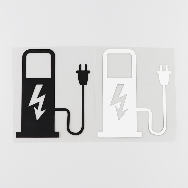 Electric Vehicle Label Sticker Personalized Reminder Charging Label New Energy Environmental Protection Waterproof