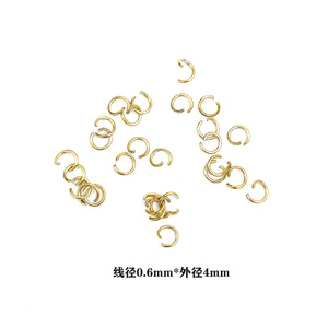โซ่สแตนเลสสีทองแบบเปิด ขนาด 1 เมตร สำหรับทำจี้สร้อยคอ - Product Image 3