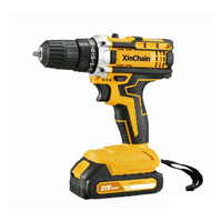 Perceuse à percussion sans fil, moteur sans balais, vitesse variable, 21V, couple max. 28Nm, mandrin 10mm, OEM, pour usage domestique et construction, batterie incluse