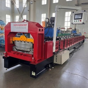 470 Angle Chi Roll Forming Machine for Roof/Wall <b>Tiles</b> PLC Controlled 380V/220V Construction Use - Product Image 2