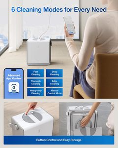 ECOVACS WINBOT W2 <span class=keywords><strong>Robot</strong></span> Nettoyeur de Vitres Intelligent, Nettoyage Sans Taches sur le Long Terme, Planification Intelligente du Trajet, Application Sans Effort - Product Image 2