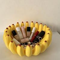 Boîte de rangement en PLA imprimée en 3D en forme de banane, plateau à fruits au design esthétique élégant ; polyvalente pour ranger les petits objets et articles ménagers divers