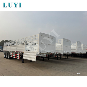 New Hàng Rào Bán Xe Tải Trailer Sử Dụng Cho Chăn Nuôi Vận Chuyển Xe Tải Trailer Gia Súc Tàu Sân Bay Trailer Cho Bán - Product Image 2
