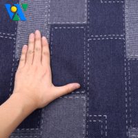 Jacquard Denim 10oz pour vêtements motif personnalisable tissé Jeans tissu pour vêtements pas de tissu extensible pour vestes pantalons
