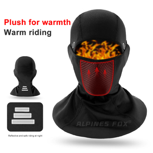 Echarpe d'hiver pour garder la chaleur Cagoule de moto Hommes Femmes <span class=keywords><strong>Motocross</strong></span> Riding Thermal Mask Black Moto Biker Warm Neck Scarf Protection - Product Image 6