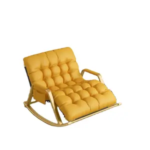 रॉकिंग चेयर लोकप्रिय कुर्सियाँ गुच्छेदार असबाब होम फर्नीचर सजावट हॉट सेलर अतिरिक्त चौड़ाई के साथ डबल रॉकर