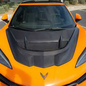 Cofano Motore Anteriore in Fibra di Carbonio Stile ZR1 con Grandi Prese d'Aria, Nuovo, per Chevrolet Corvette C8 Z06 Stingray 2020-2025 - Product Image 2