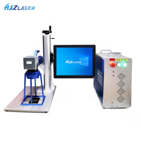 Máquina de marcado láser de fibra LASER 20W 30W 50W para anillo de oro y metal, con accesorio giratorio y plataforma giratoria
