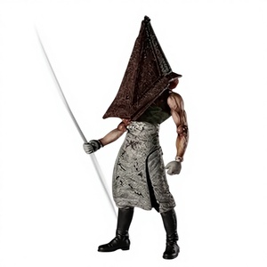 Figurine d'action en PVC SP Silent Hill 2 <span class=keywords><strong>Figma</strong></span> avec tête triangulaire, infirmière sans visage à visage de pyramide rouge, emballage en boîte colorée - Product Image 1