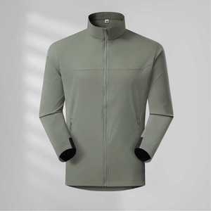 <b>Men's</b> Stand-Up Collar Windproof <b>Jacket</b> Thin Single Layer High Elastic Autumn Winter Workwear Custom Corporate Uniform - Product Image 1