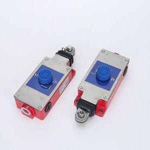 Original Mt-Telemecanique XY2CH13250 Preventa Emergency Stop Rope Pull <b>Switch</b> 1NC+1NO Latched <b>Push</b>-<b>Button</b> Reset Conveyor - Product Image 5