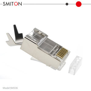 Cat7 Connecteur Sftp Stp 8p8C <span class=keywords><strong>Conector</strong></span> <span class=keywords><strong>RJ11</strong></span> RJ45 Paso a través de 1U 23awg CAT7 Enchufe <span class=keywords><strong>Conector</strong></span> Rj45 - Product Image 6