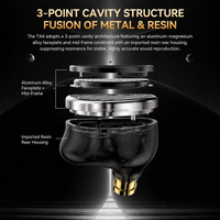 Écouteurs modulaires interchangeables TRN TA4 2,5 mm 3,5 mm 4,4 mm avec prise audio équilibrée, casque filaire pour amplificateur de bureau HiFi DAC