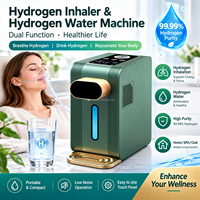 Distributeur d'eau à hydrogène avec technologie PEM, fonction 2 en 1, inhalation et consommation, générateur d'hydrogène pour thérapie par l'eau