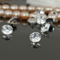1000 pièces/paquet 5A qualité 1-3mm petite taille CZ pierres couleur blanche forme ronde zircone cubique pour bijoux