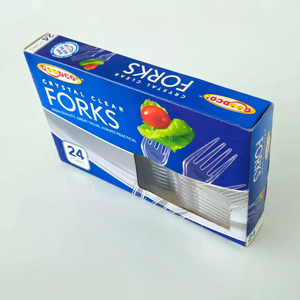 Fourchettes en <span class=keywords><strong>plastique</strong></span> transparent écologiques YuanYi, lot <span class=keywords><strong>de</strong></span> 24, robustes, jetables, <span class=keywords><strong>de</strong></span> qualité supérieure, <span class=keywords><strong>pour</strong></span> fêtes et pique-niques - Product Image 3