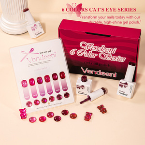 Vernis à ongles en perles de verre cristal oeil de chat 6 couleurs petite ampoule série oeil de chat vernis Gel ensemble pour <span class=keywords><strong>Nail</strong></span> <span class=keywords><strong>Art</strong></span> bricolage - Product Image 6