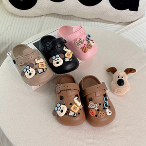 Sandalias de Playa para Niñas, Estilo Nuevo, con Diseño de Dibujos Animados, Transpirables, de EVA, con Punta Descubierta y Cierre Deslizante - Product Image 1