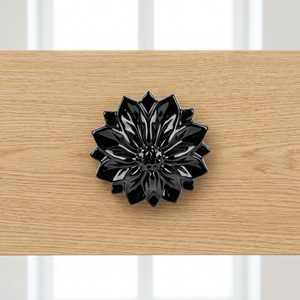 Modern Cast Iron Flower Shape <b>Drawer</b> Knob Custom Finishing Durable Metal Cabinet Knobs For Push or Pull Use Home Decoration - Product Image 1