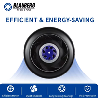 Ventilateur centrifuge à conduit arrière Blauberg 85W 230V 175mm EC, extracteur de fumée, protection IP55 pour l'industrie automobile