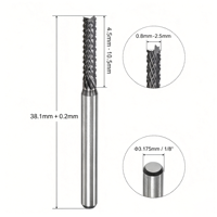 Fraise à dégrossir en carbure monobloc, diamètre 0,3-12 mm, spirale droite/gauche, revêtement nano bleu, personnalisable OEM pour outil CNC