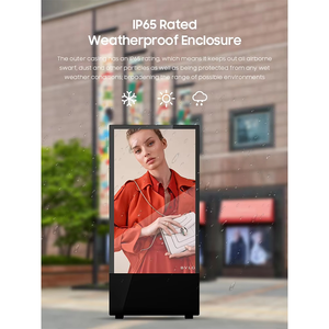 शॉपिंग मॉल और रिटेल स्टोर के लिए आउटडोर डिजिटल साइनेज आईपी 65 पोस्टर्ल्ड विज्ञापन स्क्रीन - Product Image 5