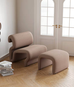 High Quality Indoor living <b>Chair</b> Solid Wood Frame Lazy Lounge <b>Chair</b> for Home Office - Product Image 6