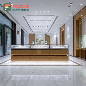 Sistema de Exhibición de Joyería Minimalista para Minoristas, Mostrador de Exhibición para Joyería con Acabado Laminado - Product Image 5