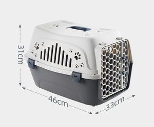 กรงพลาสติกขนส่งทางอากาศแบบพกพาขนาดเล็กระบายอากาศได้ดีใส่สบายสำหรับสัตว์เลี้ยงกรงสุนัขสำหรับใส่สัตว์เลี้ยง - Product Image 6