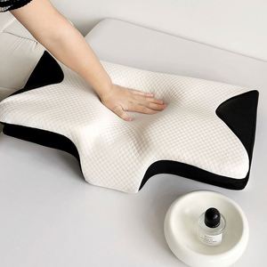 Oreiller papillon en mousse à mémoire de forme pour le cou, réglable, pour le lit, soulagement de la douleur cervicale - Product Image 5