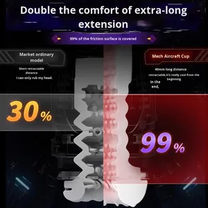 Mecha savaşçı tam otomatik teleskopik erkek Masturbator fincan süper sıkı yüksek uyarıcı titreşim yetişkin malzemeleri seks ürün - Product Image 5