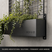 Jardinière murale en métal, système de jardinage vertical pour murs extérieurs