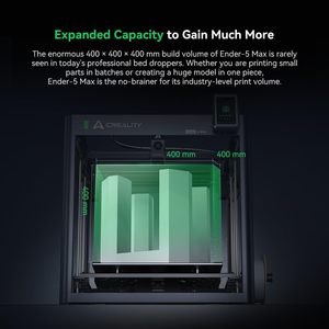 เครื่องพิมพ์สามมิติ Creality Ender 5 Max ระบบปรับระดับอัตโนมัติ ขนาดพื้นที่พิมพ์ใหญ่ 400x400x400 มม. ความเร็ว 700 มม./วินาที โครงสร้างโลหะทั้งหมด ระบบเกียร์คู่ ระดับอุตสาหกรรม - Product Image 4