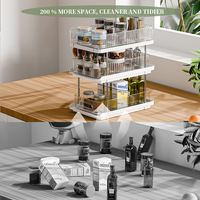 Organiseurs de rangement multifonctionnels de haute qualité pour la maison et la cuisine, organiseurs sous l'évier à 3 niveaux, étagères et supports de rangement