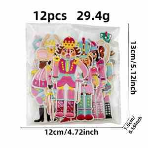 En gros Nouveaux Patchs Brodés Personnages de Dessins Animés Princesse Gardienne Chevalier et Perles pour Vêtements - Product Image 2