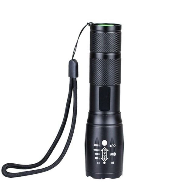 Outdoor Waterproof Torch Light 10W High Power Flashlight Zoomable T6 LED Tactical Flashlight for Hunting Camping