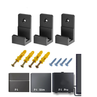 Support de support mural pour Play Station 4 pour PS4/PS4 Slim/PS4 Pro Accessoires de console Support de rangement mural