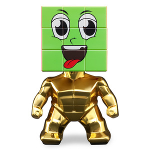 Yuxin 3x3 Magnetic Rubik's Cube Muscular <b>Man</b> Design With Stand Creative Ornament <b>Gift</b> Toy - Product Image 3
