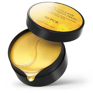 Gel-Pads Entfernen von Schwellungen Entfernen Sie dunkle Ringe Kollagen Falten Anti-Aging 24K Goldene Augenmasken