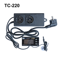 Thermostat TC-120 pour reptiles, contrôle de chauffage, sonde de température, thermorégulateur