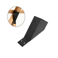 Conector Metálico de Alta Resistencia con Ángulo de 45 Grados para Postes de Madera 2x4, Pérgola, Pabellón, Toldo, Soporte para Estructuras Exteriores
